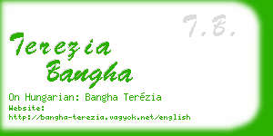 terezia bangha business card